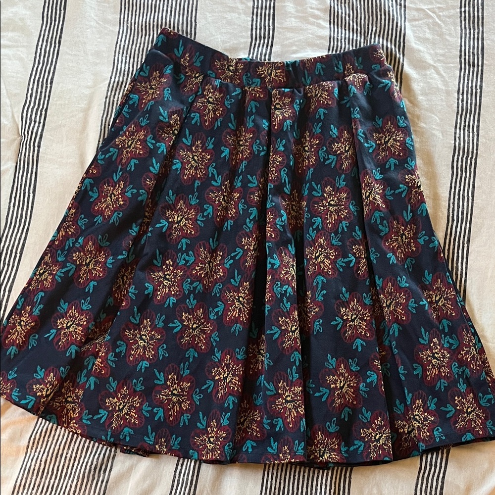 LuLaRoe Floral Midi Skirt